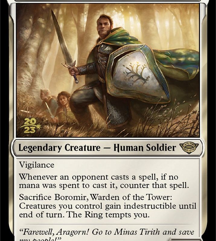 Boromir, Warden of the Tower [The Lord of the Rings: Tales of Middle-Earth Prerelease Promos]