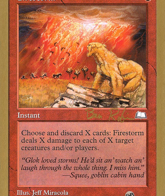 Firestorm (Ben Rubin) (SB) [World Championship Decks 1998]