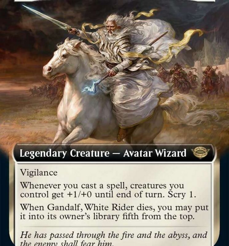 Gandalf, White Rider (Extended Art) [The Lord of the Rings: Tales of Middle-Earth]
