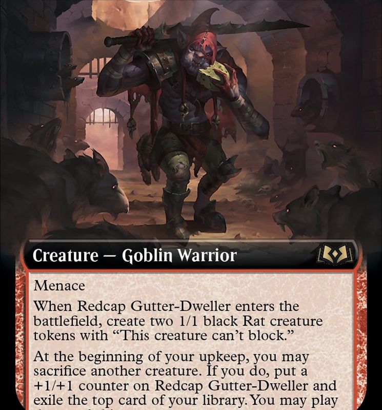 Redcap Gutter-Dweller (Extended Art) [Wilds of Eldraine]