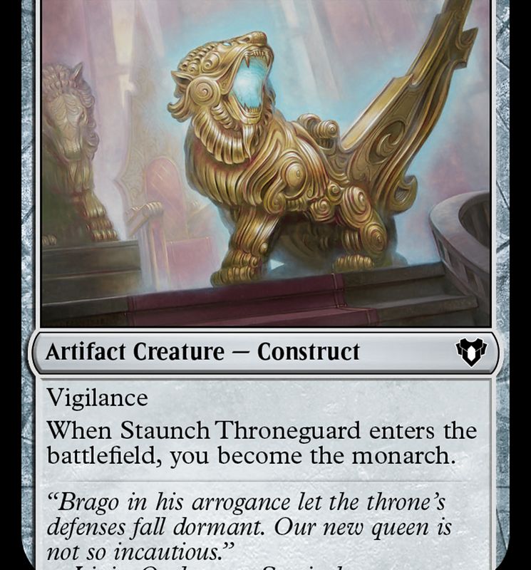 Staunch Throneguard [Commander Masters]