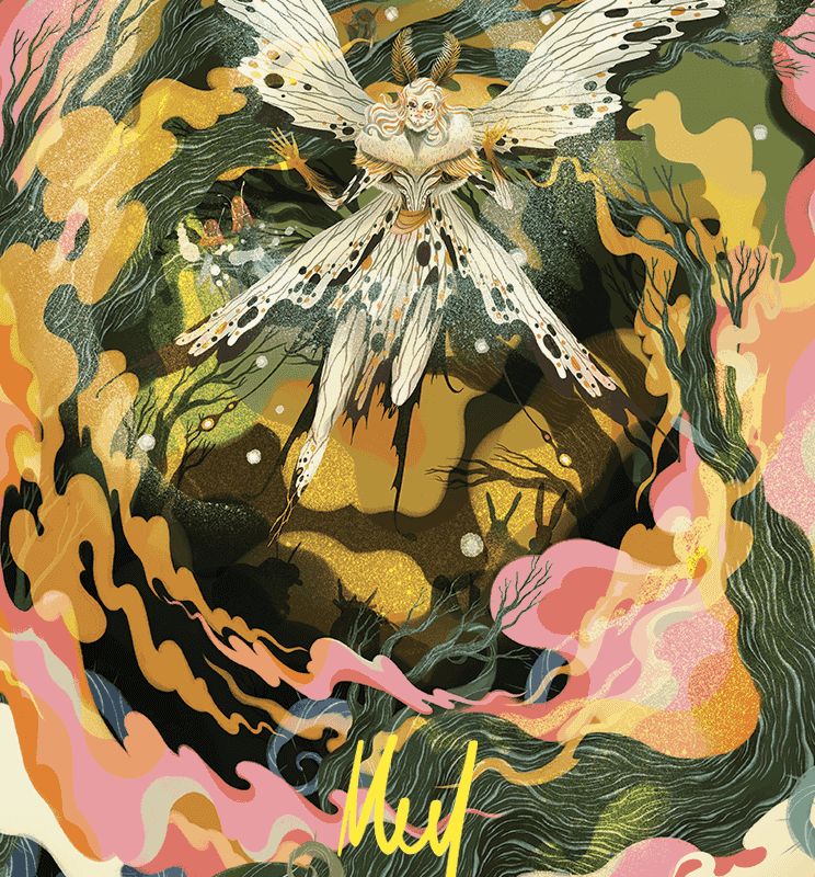 Greater Auramancy Art Card (Gold-Stamped Signature) [Wilds of Eldraine Art Series]