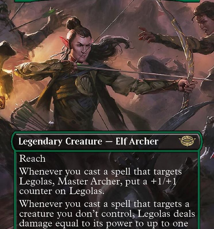Legolas, Master Archer (Borderless Alternate Art) [The Lord of the Rings: Tales of Middle-Earth]