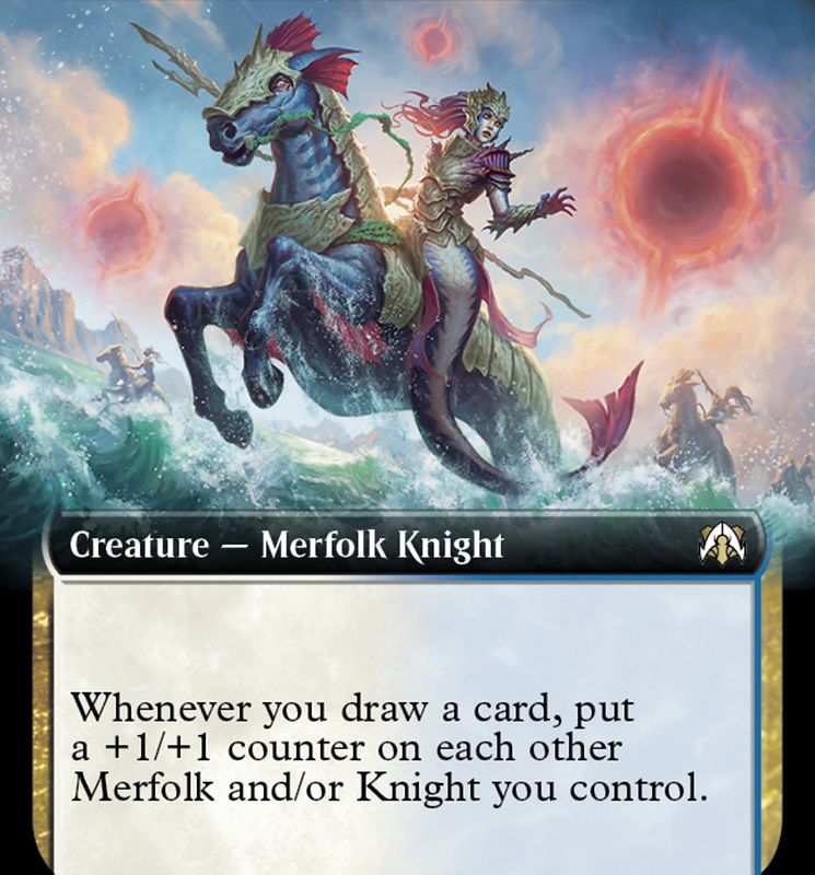 Vodalian Wave-Knight (Extended Art) [March of the Machine Commander]
