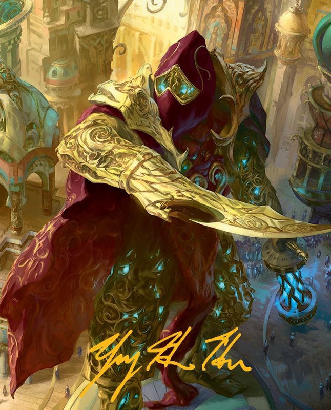 Baral, Chief of Compliance Art Card (Gold-Stamped Signature) [March of the Machine Art Series]