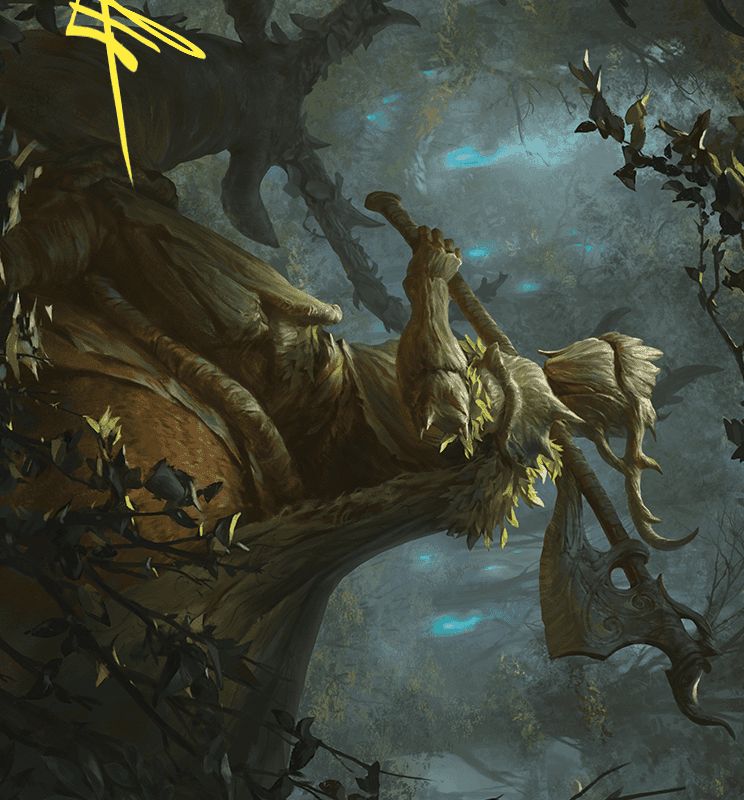 Verdant Outrider Art Card (Gold-Stamped Signature) [Wilds of Eldraine Art Series]