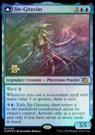 Jin-Gitaxias // The Great Synthesis [March of the Machine Prerelease Promos]