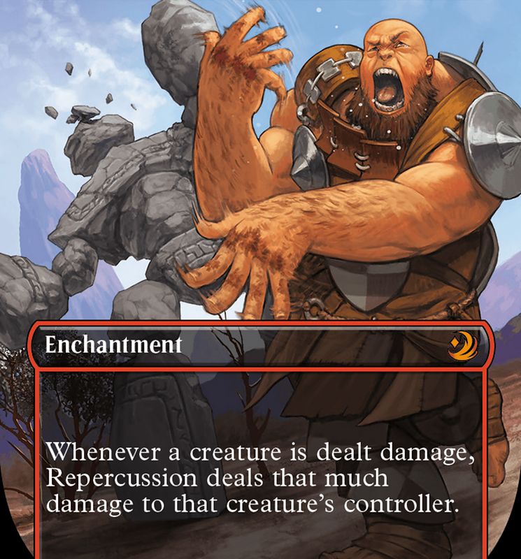 Repercussion (Anime Borderless) (Confetti Foil) [Wilds of Eldraine: Enchanting Tales]
