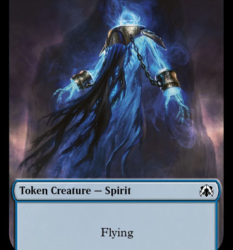 Spirit (9) // Spirit (13) Double-Sided Token [March of the Machine Commander Tokens]