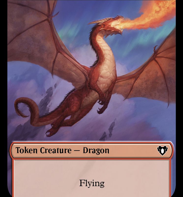 Dragon // Kor Ally Double-Sided Token [Commander Masters Tokens]