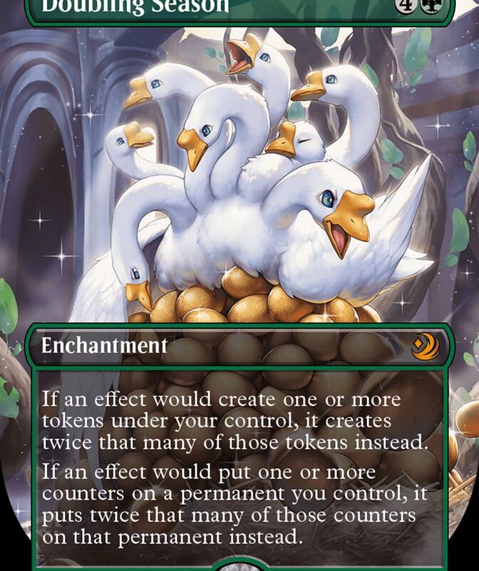 Doubling Season (Anime Borderless) (Confetti Foil) [Wilds of Eldraine: Enchanting Tales]