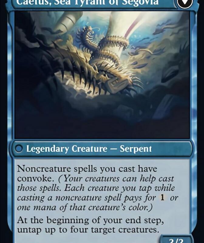 Invasion of Segovia // Caetus, Sea Tyrant of Segovia [March of the Machine]