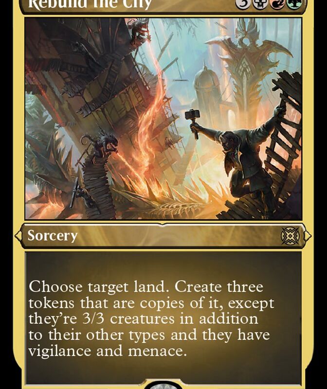 Rebuild the City (Foil Etched) [March of the Machine: The Aftermath]