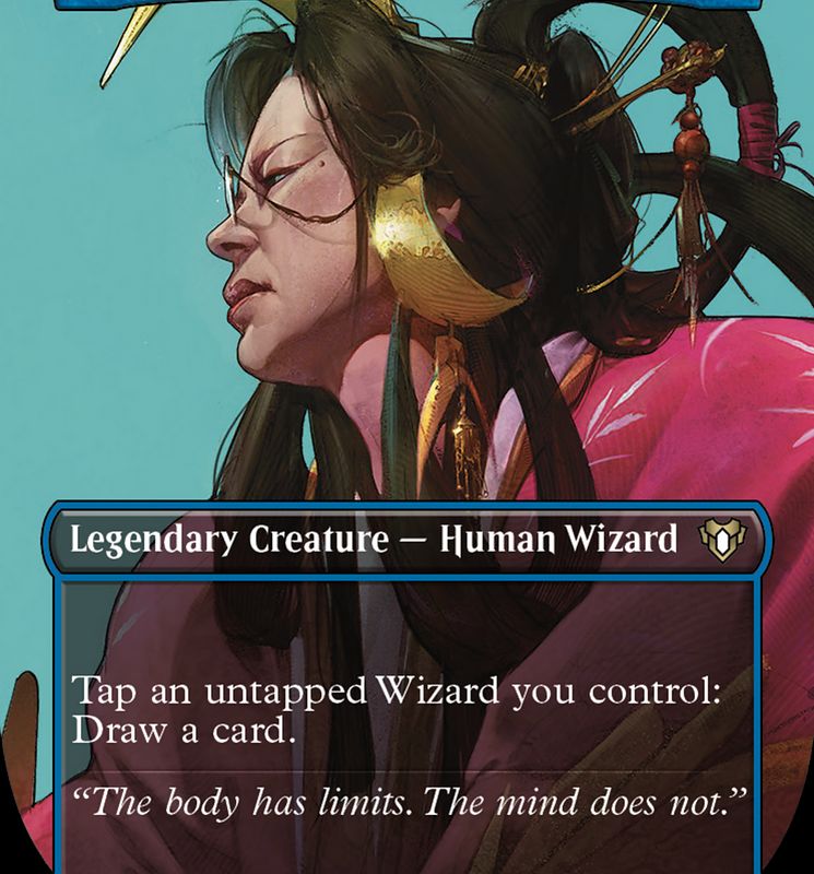 Azami, Lady of Scrolls (Borderless Profile) [Commander Masters]