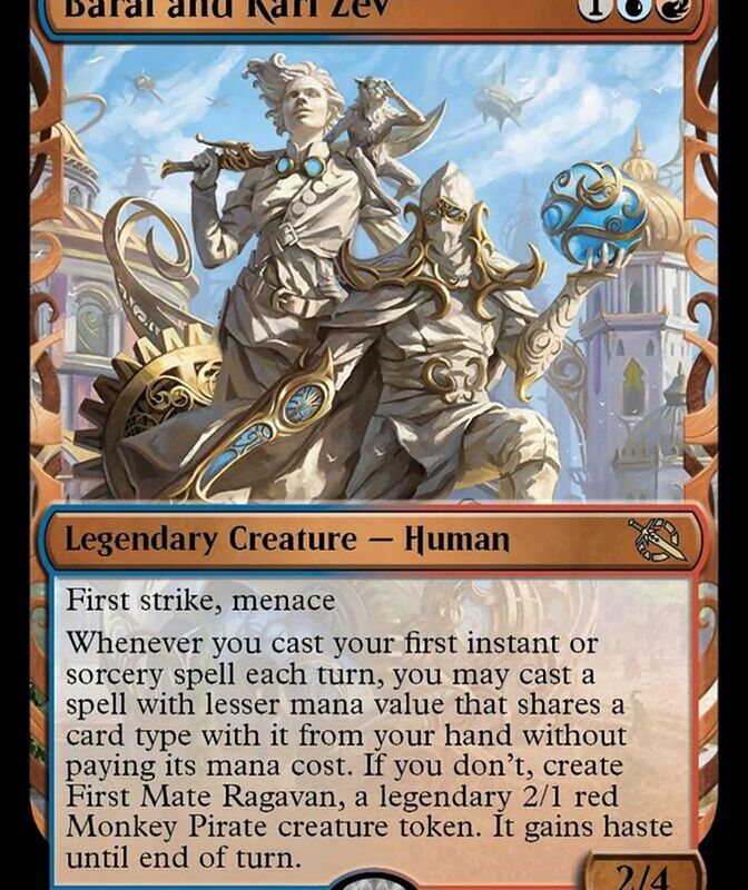 Baral and Kari Zev (Showcase Planar Booster Fun) [March of the Machine]