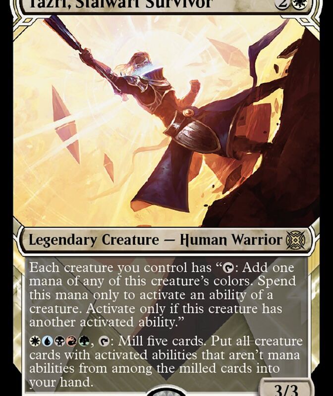 Tazri, Stalwart Survivor (Showcase Halo Foil) [March of the Machine: The Aftermath]