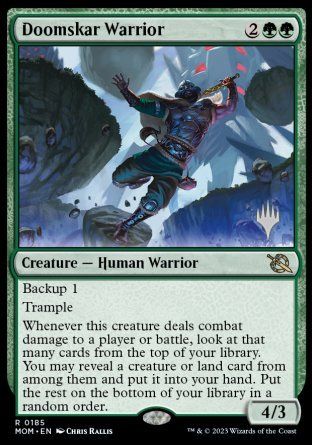 Doomskar Warrior (Promo Pack) [March of the Machine Promos]
