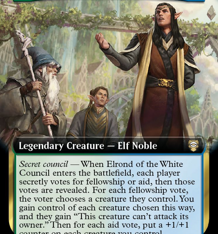 Elrond of the White Council (Extended Art) [The Lord of the Rings: Tales of Middle-Earth Commander]