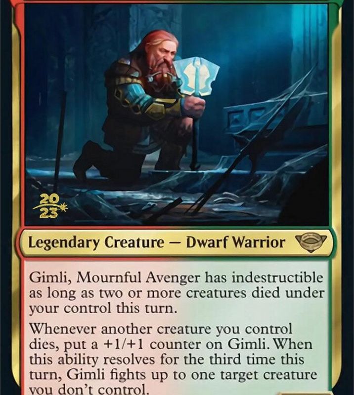 Gimli, Mournful Avenger [The Lord of the Rings: Tales of Middle-Earth Prerelease Promos]