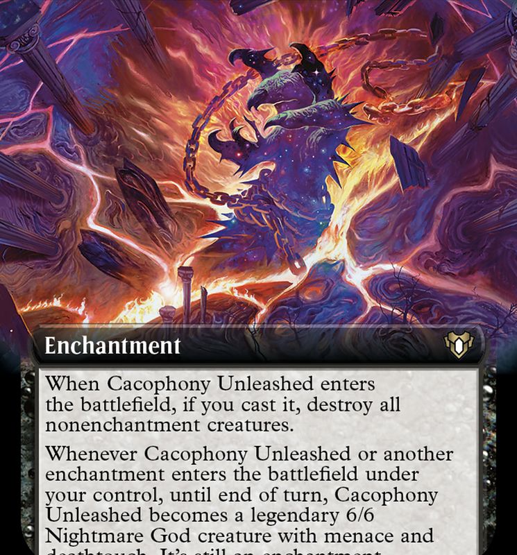 Cacophony Unleashed (Extended Art) [Commander Masters]