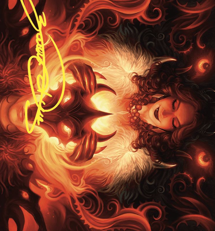 Witch's Mark Art Card (Gold-Stamped Signature) [Wilds of Eldraine Art Series]