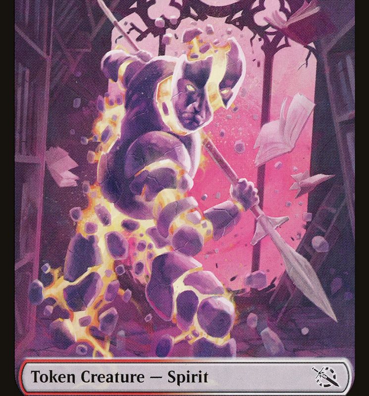 Treasure (21) // Spirit (13) Double-Sided Token [March of the Machine Tokens]