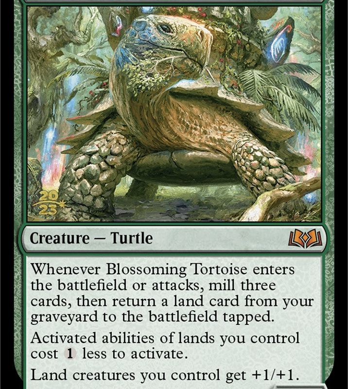 Blossoming Tortoise [Wilds of Eldraine Prerelease Promos]