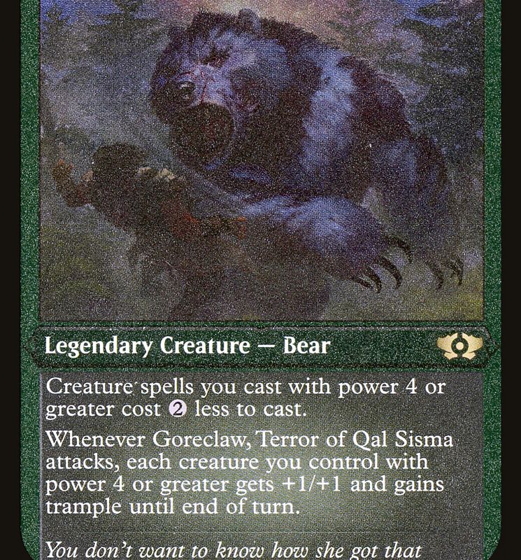 Goreclaw, Terror of Qal Sisma (Foil Etched) [Multiverse Legends]