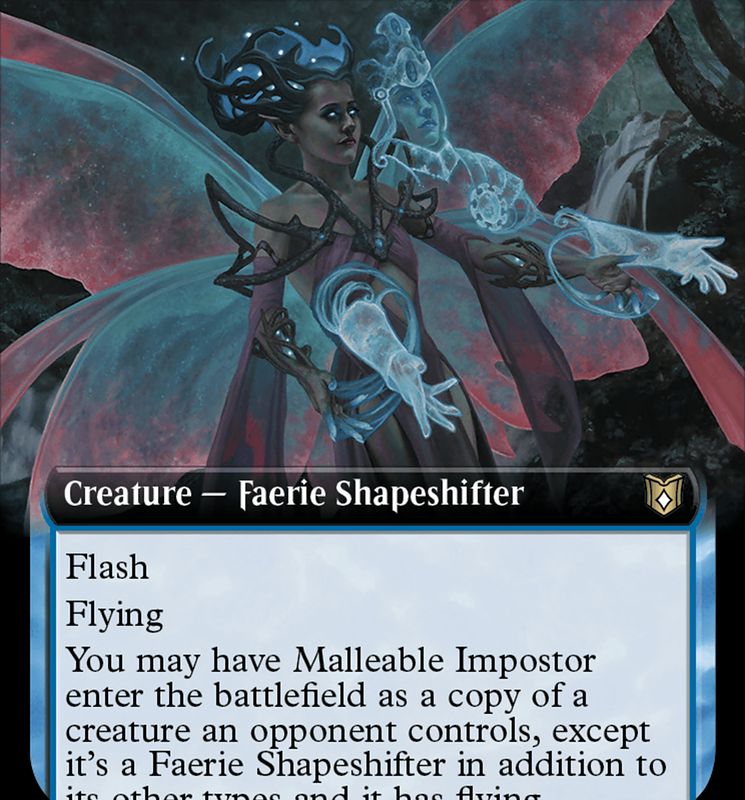 Malleable Impostor (Extended Art) [Wilds of Eldraine Commander]