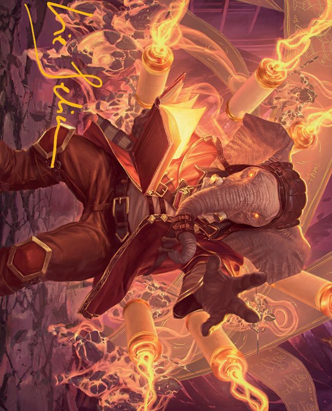 Quintorius, Loremaster Art Card (52) (Gold-Stamped Signature) [March of the Machine Art Series]