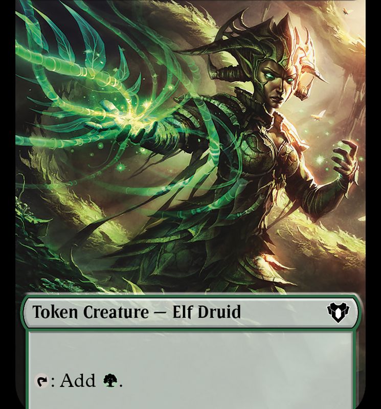 Elf Druid Token [Commander Masters Tokens]
