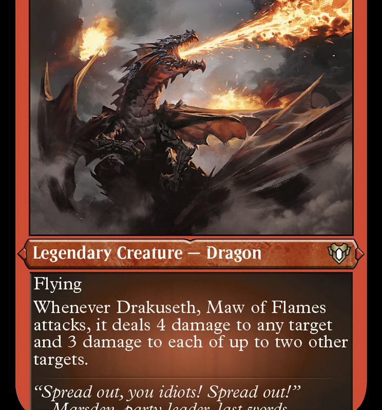 Drakuseth, Maw of Flames (Foil Etched) [Commander Masters]