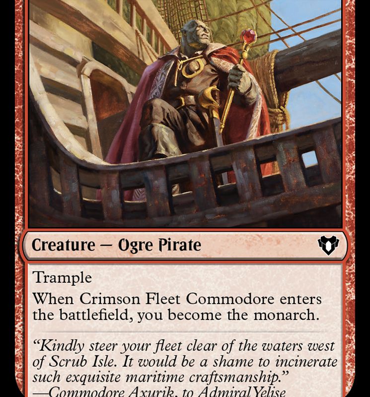 Crimson Fleet Commodore [Commander Masters]