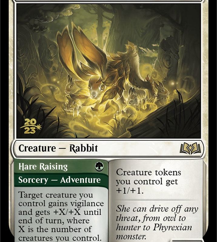 Pollen-Shield Hare // Hare Rasing [Wilds of Eldraine Prerelease Promos]