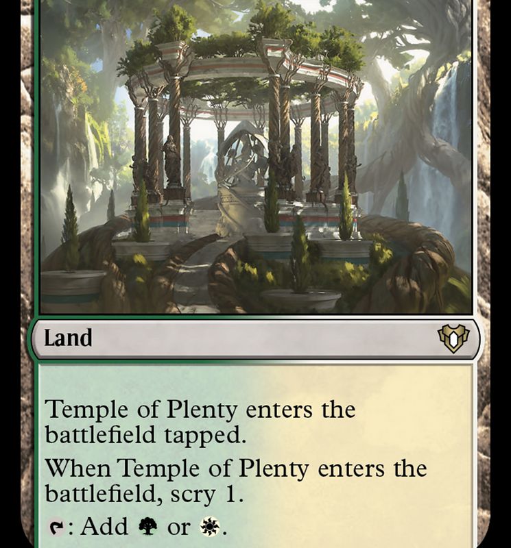 Temple of Plenty [Commander Masters]
