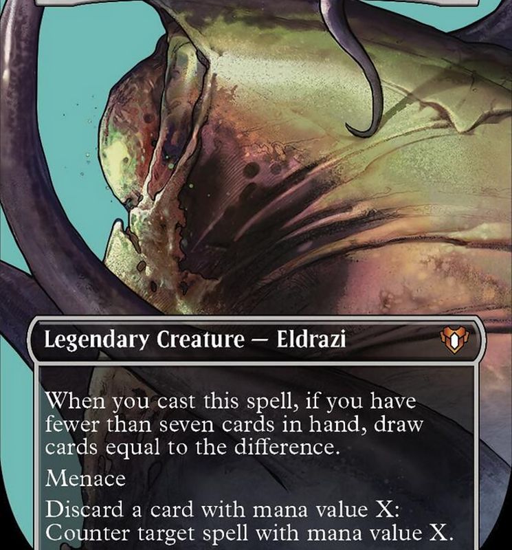 Kozilek, the Great Distortion (Borderless Textured Foil Frame Break) [Commander Masters]