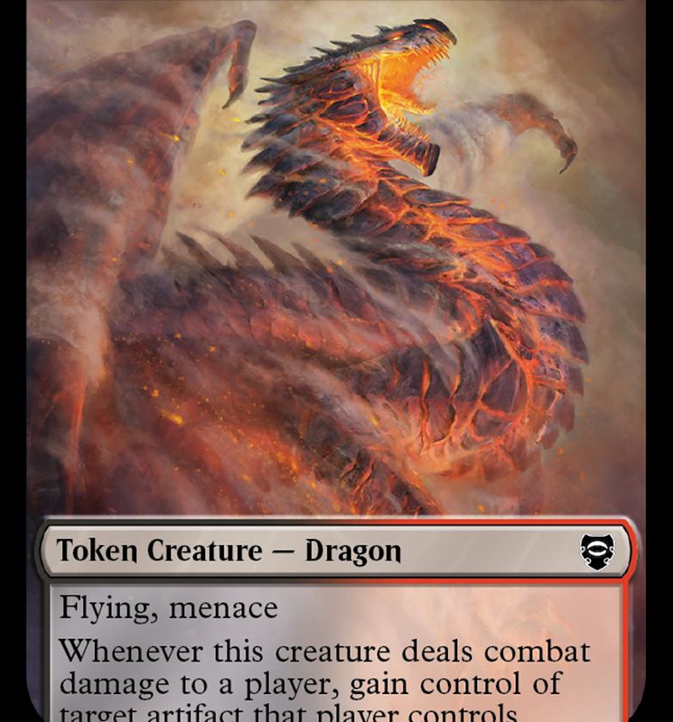 Dragon // Wraith Double-Sided Token [The Lord of the Rings: Tales of Middle-Earth Commander Tokens]