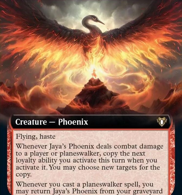 Jaya's Phoenix (Extended Art) [Commander Masters]