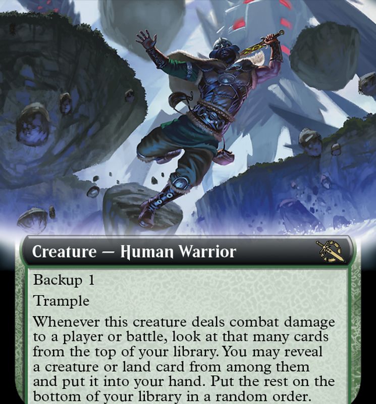 Doomskar Warrior (Extended Art) [March of the Machine]