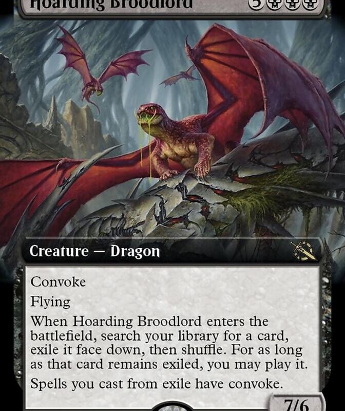 Hoarding Broodlord (Extended Art) [March of the Machine]