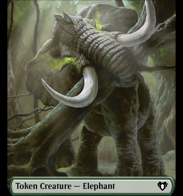 Elephant Token [Commander Masters Tokens]