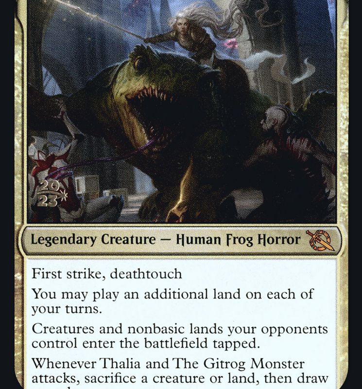 Thalia and The Gitrog Monster [March of the Machine Prerelease Promos]