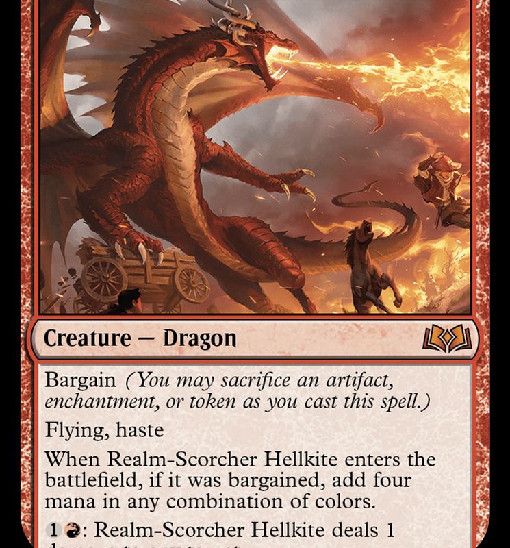 Realm-Scorcher Hellkite [Wilds of Eldraine]