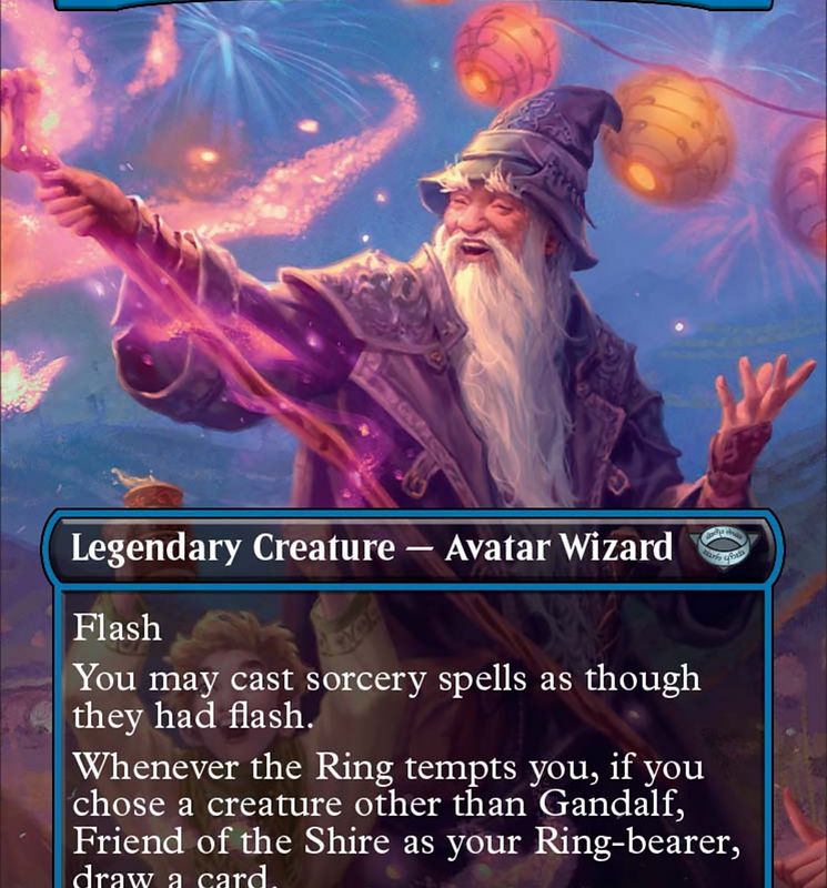 Gandalf, Friend of the Shire (Borderless Alternate Art) [The Lord of the Rings: Tales of Middle-Earth]
