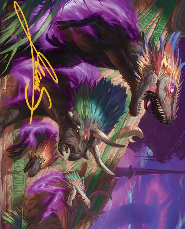 Burning Sun's Fury Art Card (Gold-Stamped Signature) [March of the Machine Art Series]