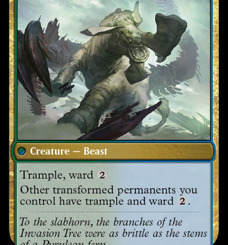 Invasion of Pyrulea // Gargantuan Slabhorn [March of the Machine]