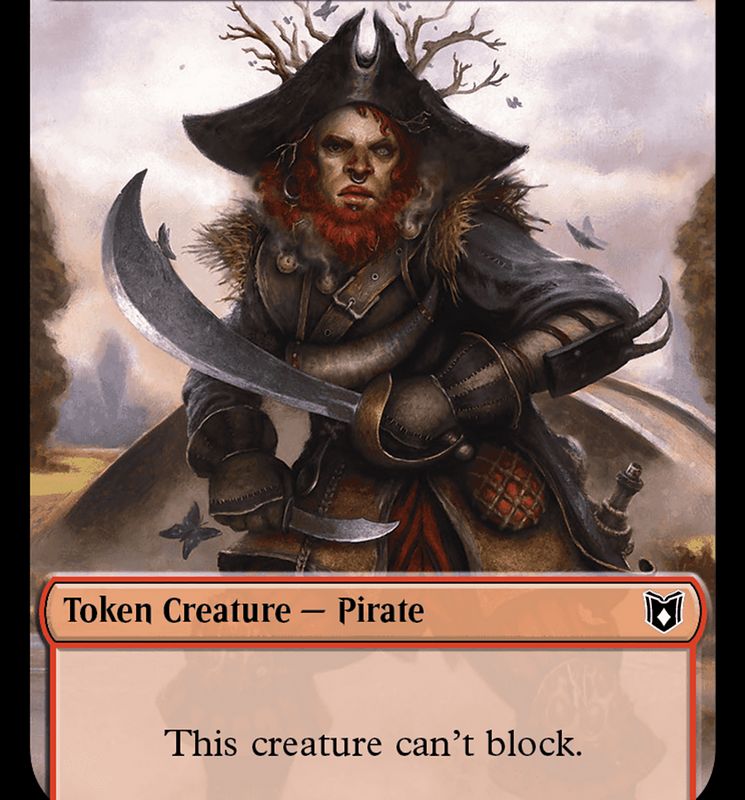 Pirate // Pegasus Double-Sided Token [Wilds of Eldraine Commander Tokens]