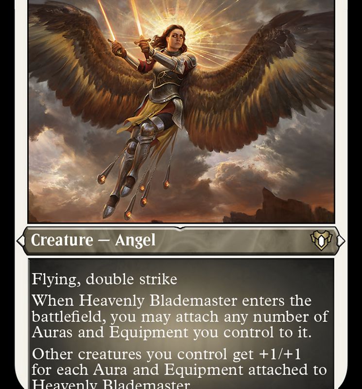 Heavenly Blademaster (Foil Etched) [Commander Masters]