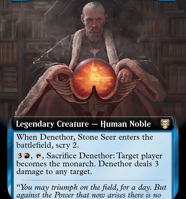 Denethor, Stone Seer (Extended Art) [The Lord of the Rings: Tales of Middle-Earth Commander]