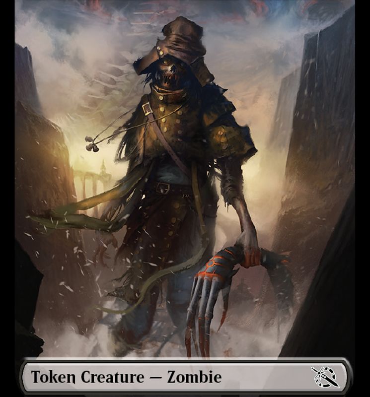 Warrior // Zombie Double-Sided Token [March of the Machine Tokens]
